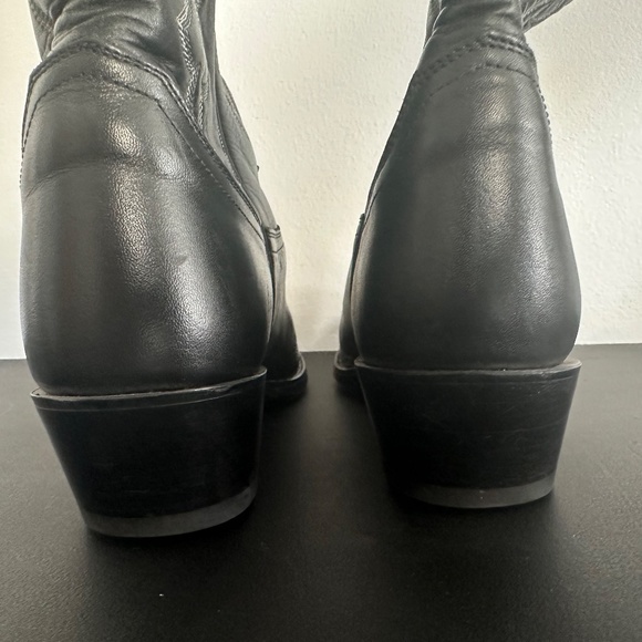 Justin black western cowboy boots 8.5D - Picture 5 of 8